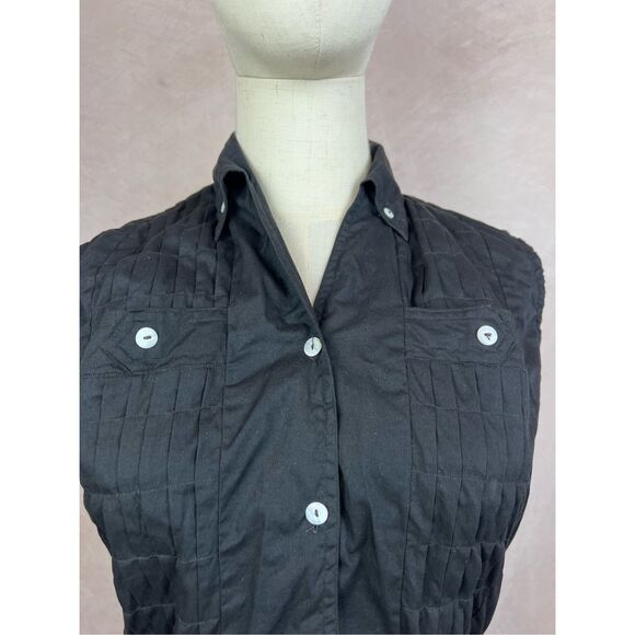 Vintage 1950s Blouse Button Front Mod - Picture 2 of 7